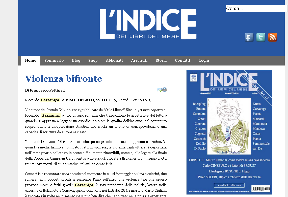 L'Indice dei Libri del Mese - L'Indice dei Libri del Mese
