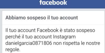 Se vi disabilitano o vi sospendono Facebook (per colpa di un hackeraggio via Instagram)